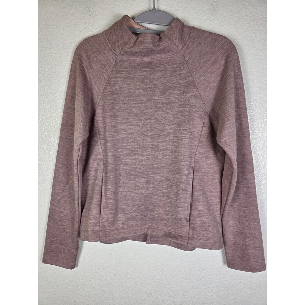 Leapstride Women Fleeced Sweatshirt Twilight Rose Heather XS